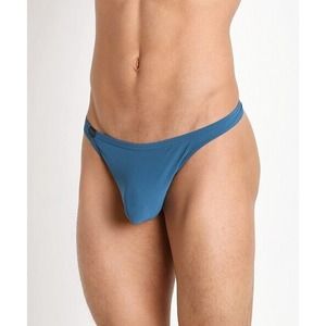 N2N BODYWEAR SLIK THONG TEAL - SMALL